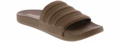 Slides|Comfort Sandals|ADIDAS Adilette Comfort Men’s Athletic Slide Brown