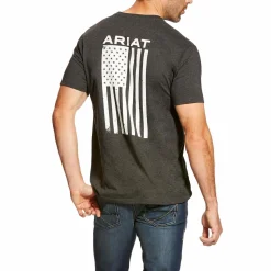 Tops|ARIAT Freedom Men's T-Shirt Grey