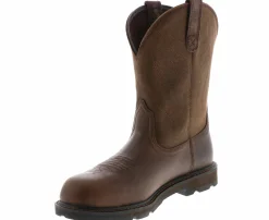 Safety Toe Boots|Slip Resistant|ARIAT Groundbreaker Men's Safety Toe Boot Brown