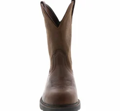 Safety Toe Boots|Slip Resistant|ARIAT Groundbreaker Men's Safety Toe Boot Brown