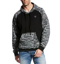 Tops|ARIAT Patriot Digi Camo Men's Hoodie