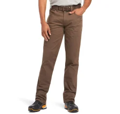 Bottoms|ARIAT Rebar M4 Low Rise Durastretch Made Tough Men's Straight Leg Pant Grey