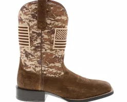 Western Boots|ARIAT Sport Patriot Men's Wide-Width Western Boot Brown