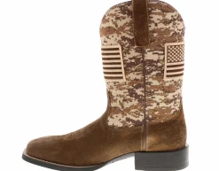 Western Boots|ARIAT Sport Patriot Men's Wide-Width Western Boot Brown