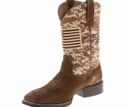 Western Boots|ARIAT Sport Patriot Men's Wide-Width Western Boot Brown