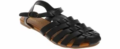Comfort Sandals|Flat Sandals|BAMBOO Martina Women’s Fashion Sandal Black