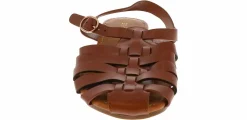 Comfort Sandals|Flat Sandals|BAMBOO Martina Women’s Fashion Sandal Brown