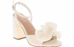 Heeled Sandals|Special Occasion|BAMBOO Nider Women's Fashion Heel White