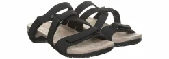 Wedge & Platform Sandals|BEARPAW Acacia Women's Wedge Sandal Black