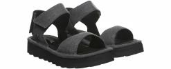 Comfort Sandals|Wedge & Platform Sandals|BEARPAW Crest Women’s Flatform Sandal Black