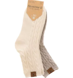 Socks|BEARPAW 2-Pack Super Soft Women's Anklet Socks Beige