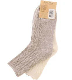 Socks|BEARPAW 2-Pack Super Soft Women's Anklet Socks Beige
