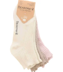 Socks|BEARPAW 3-Pack Super Soft Women's Anklet Socks Multicolor