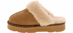 Flat|Comfort Shoes|BEARPAW Retro Loki Women's Platform Slipper Brown