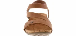 Comfort Sandals|Wedge & Platform Sandals|BEARPAW Solana Hickory Women's Wide-Width Sandal Brown