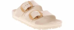 Comfort Sandals|Flat Sandals|BIRKENSTOCK Arizona Big Buckle EVA Women’s Footbed Sandal White