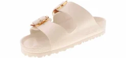 Comfort Sandals|Flat Sandals|BIRKENSTOCK Arizona Big Buckle EVA Women’s Footbed Sandal White