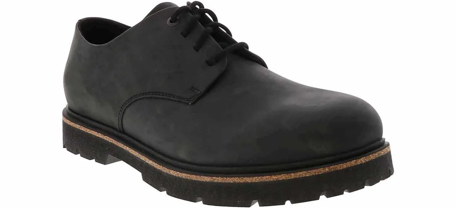 Comfort Shoes|Oxfords & Loafers|BIRKENSTOCK Highwood Low Men's Oxford Shoe Black