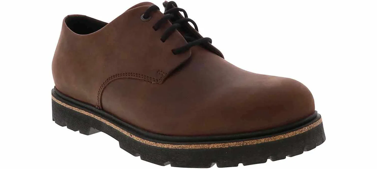 Comfort Shoes|Oxfords & Loafers|BIRKENSTOCK Highwood Low Men's Oxford Shoe Brown