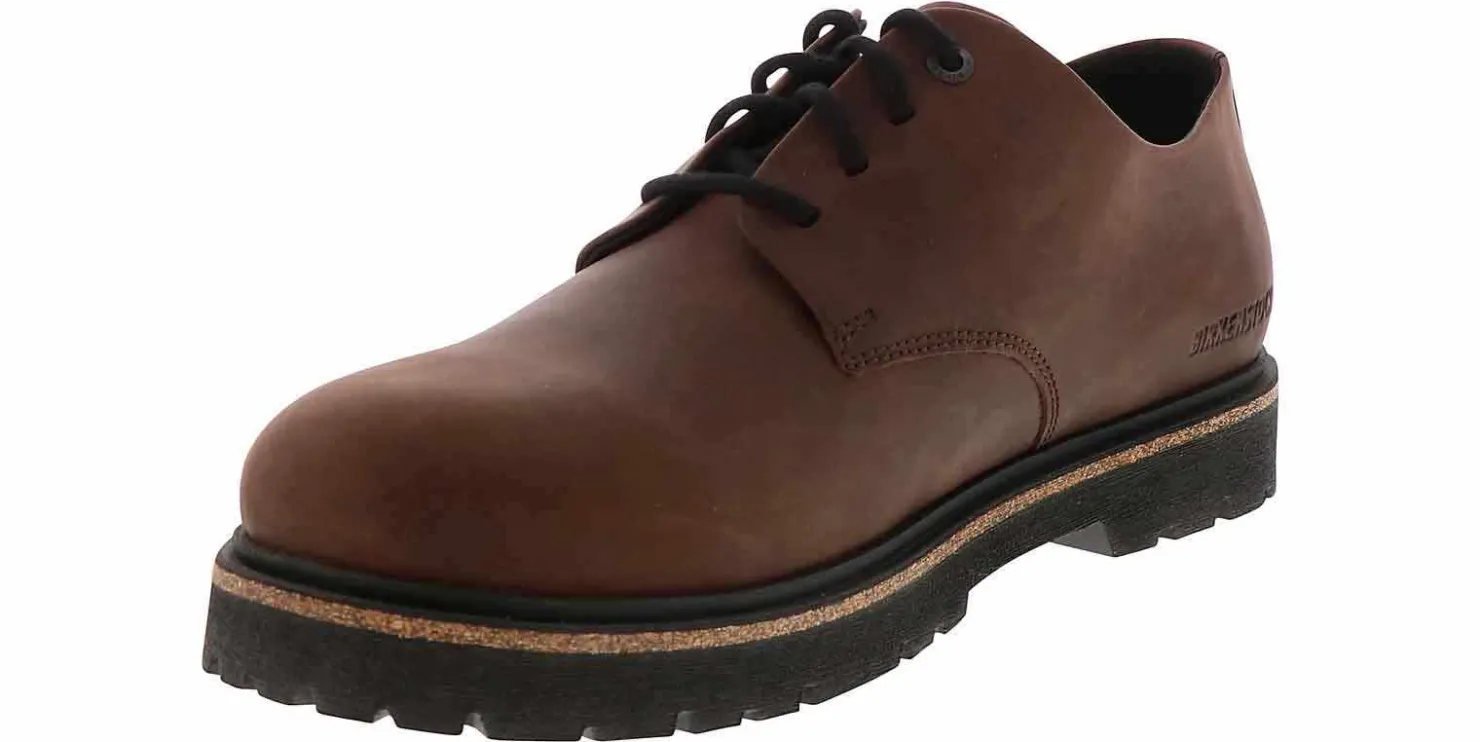 Comfort Shoes|Oxfords & Loafers|BIRKENSTOCK Highwood Low Men's Oxford Shoe Brown