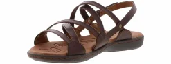 Comfort Sandals|Flat Sandals|BOC B.O.C Altheda Coffee Women’s Wide-Width Sandal Brown