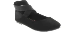 Casual|Dress Shoes|BTW Elsa Youth Girls’ (11-4) Ballet Flat Black