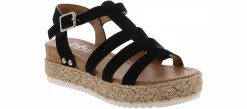 Sandals|BTW Gaia Fisherman Platform Youth Girls’ (12-5) Dress Sandal Black