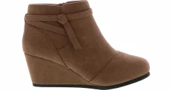 Boots|BTW Iris Tie Youth Girls’ (13-5) Wedge Bootie Brown