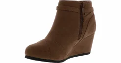Boots|BTW Iris Tie Youth Girls’ (13-5) Wedge Bootie Brown