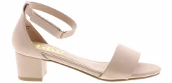 Dress Shoes|BTW London Nude Youth Girls' (11-5) Heeled Sandal Beige