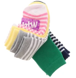 Socks|BTW 5-Pack Bright Stripes Toddler Girls' Anklet Socks Multicolor