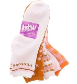 Socks|BTW 5-Pack Suns Out Women's Ankle Socks Multicolor