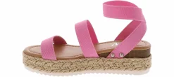 Sandals|Dress Shoes|BTW Paisley Flatform Youth Girls' (12-4) Sandal Pink