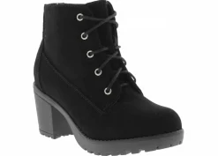 Boots|BTW Taliyah Youth Girls' (13-5) Heeled Combat Boot Black