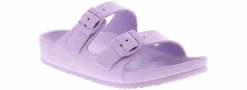 Comfort Sandals|Flat Sandals|BTW Trey Two Band Women's Sandal Purple