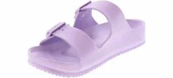 Comfort Sandals|Flat Sandals|BTW Trey Two Band Women's Sandal Purple