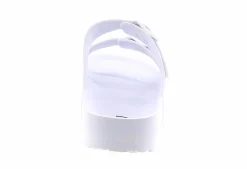 Flat Sandals|BTW Trey Two Band Women's Sandal White