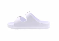 Flat Sandals|BTW Trey Two Band Women's Sandal White