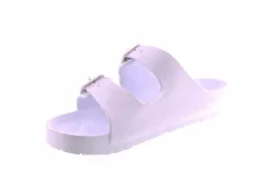 Flat Sandals|BTW Trey Two Band Women's Sandal White