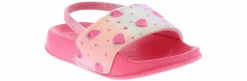 Sandals|Outdoor Shoes|CAPELLI Strawberry Field Toddler Girls’ (5-10) Water-Friendly Slide Sandal Pink