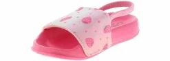 Sandals|Outdoor Shoes|CAPELLI Strawberry Field Toddler Girls’ (5-10) Water-Friendly Slide Sandal Pink