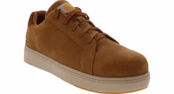 Safety Toe Athletics|CARHARTT Detroit Leather Men’s Composite Toe Work Sneaker Brown