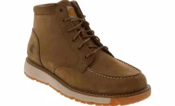 Safety Toe Boots|Slip Resistant|CARHARTT Millbrook 5-inch Wedge Men's Steel Toe Work Boot Brown