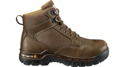 Safety Toe Boots|Slip Resistant|CARHARTT Rugged Flex 6 inch Men's Steel Toe Work Boot Brown