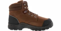Safety Toe Boots|Slip Resistant|CARHARTT Rugged Flex 6-Inch Met Guard Men’s Wide-Width Composite Toe Work Boot Brown