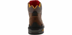Safety Toe Boots|Slip Resistant|CAROLINA 6-inch Cardinal Men’s Waterproof Composite Toe Work Boot Brown