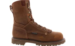 Safety Toe Boots|Slip Resistant|CAROLINA 8-inch Men's Composite Toe Work Boot Brown