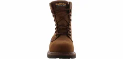 Safety Toe Boots|Slip Resistant|CAROLINA Installer 8-Inch Men’s Wide-Width Steel Toe Boot Brown
