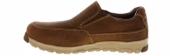 Safety Toe Athletics|Slip Resistant|CAROLINA S-117 Slip-on Men's Aluminum Toe Work Shoe Brown