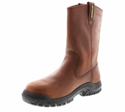 Safety Toe Boots|CATERPILLAR Drawbar Men's Steel Toe Work Boot Brown